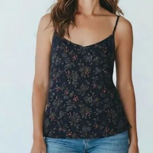 George Navy Floral Spaghetti-Strap Cami
